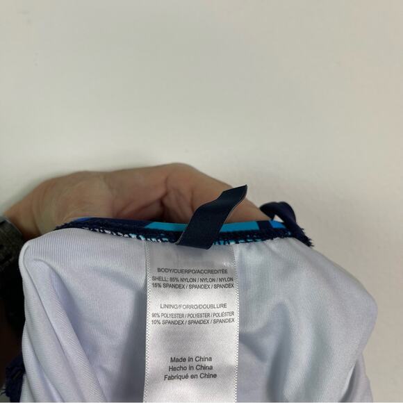 Nautica NWOT Newport Stripe One-Piece Swimsuit Blue M - Picture 7 of 7